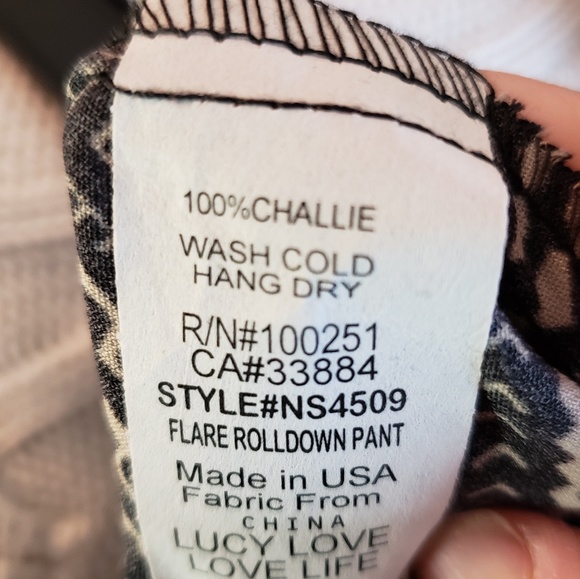 Lucy Love Beach Couture fold over, wide leg pants - Picture 4 of 4